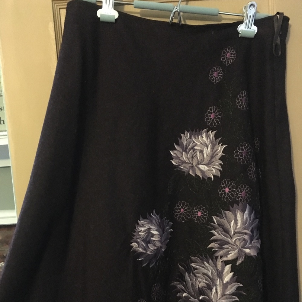 Beautiful wool embroidered skirt